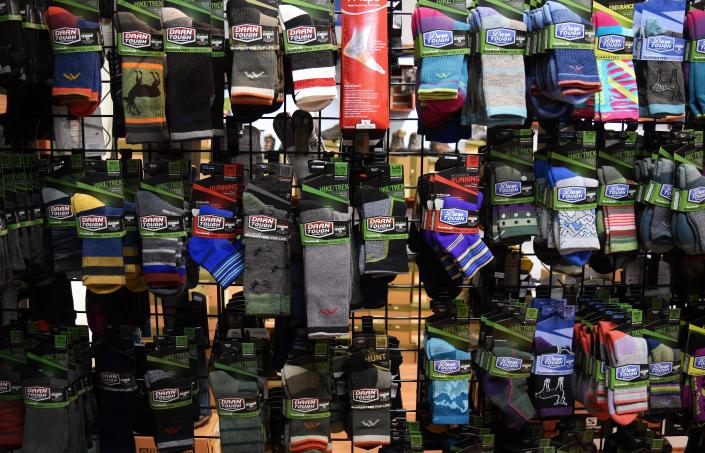 Find socks as well as sock liners with us.